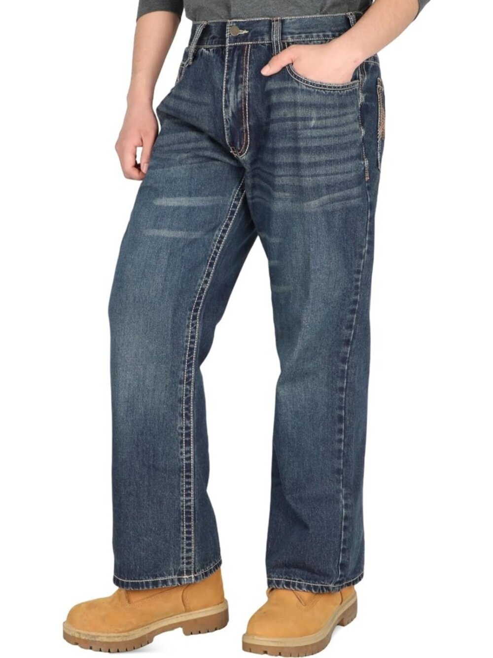 Summer Relaxed Fit Boot Cut Jeans - Lightweight, Soft Denim for Comfort & Style